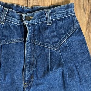 Vintage Tiger High-Waisted Scovill Zipper Blue Denim Jeans Sz 9 JR Made in USA